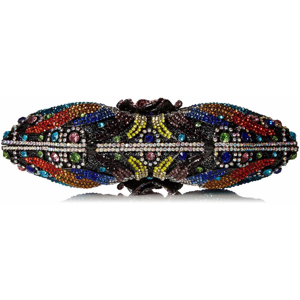 mal 3D Flower Rhinestone Crystal Clutch Evening Wedding Bag >:) - Picture 4 of 6